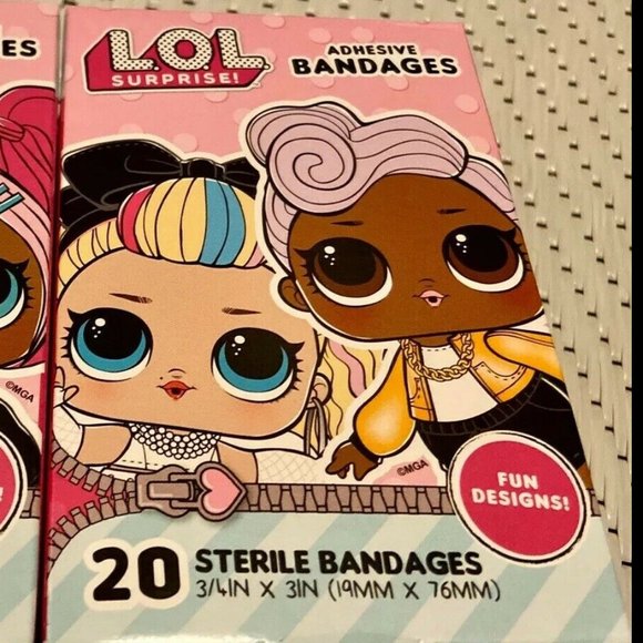 LOL Surprise Adhesive Bandages 2 Boxes NEW - Picture 3 of 4